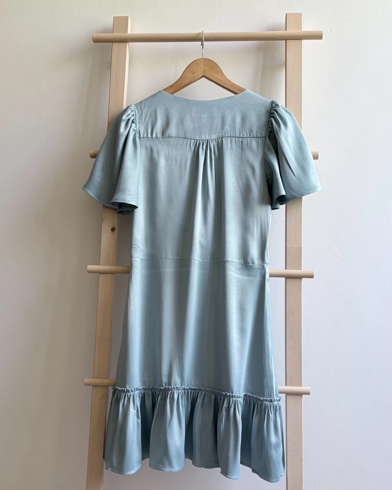 Dusty blue lágy esésű viszkóz ruha • 38 • nyári alkalmakra 4