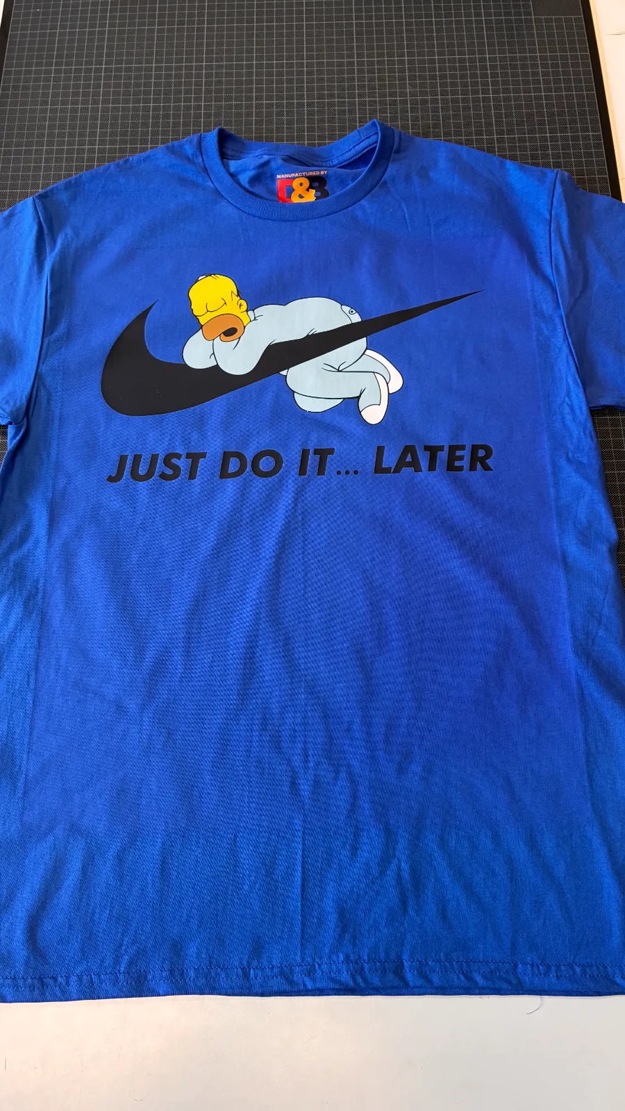 The simpsons L-es royal színű unisex póló 1