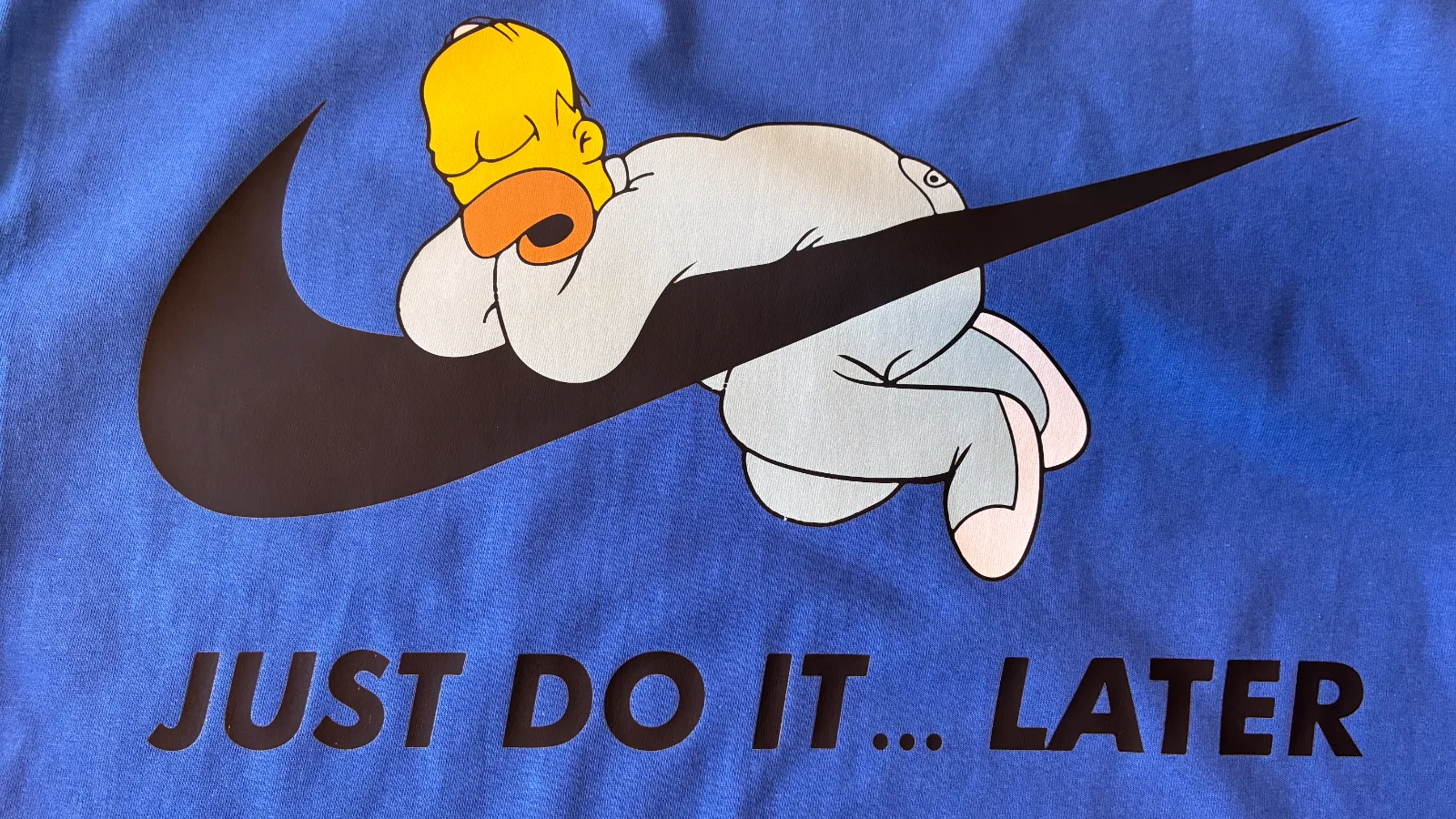 The simpsons L-es royal színű unisex póló 3
