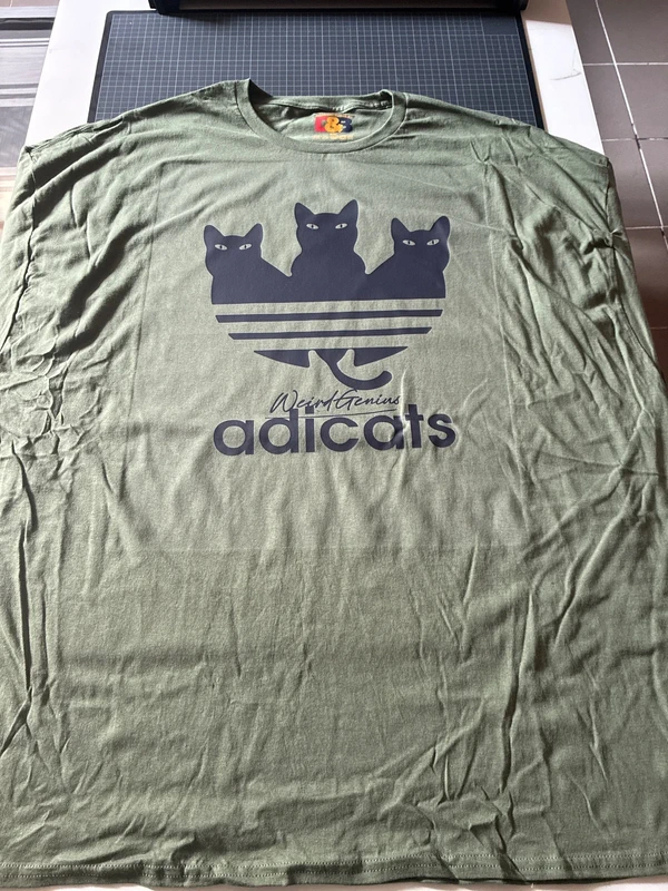 Adicats 5XL Military green színű unisex póló 1