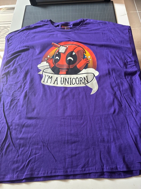 Deadpool Unicorn 5XL-es Purple színű unisex póló 1