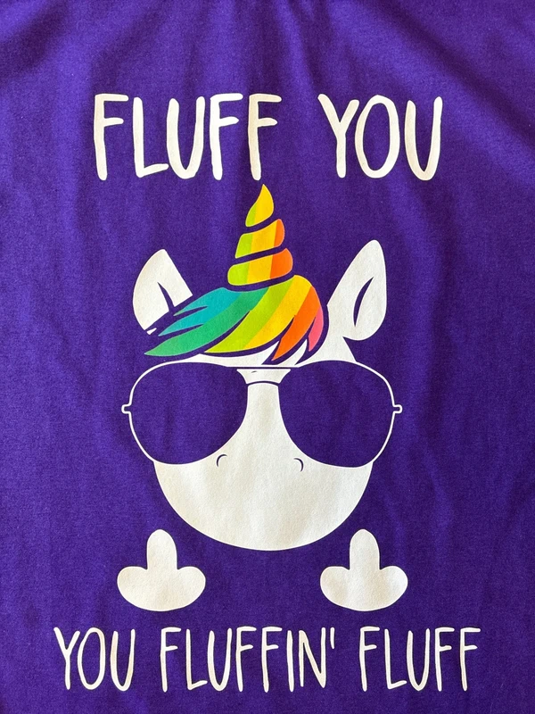 Fluff you 4XL-es Purple unisex póló 1