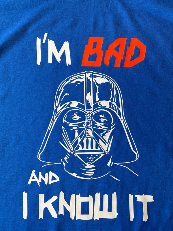 Star wars Im bad XXL-es Royal színű unisex póló 1