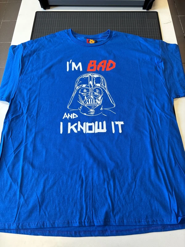 Star wars Im bad XXL-es Royal színű unisex póló 3