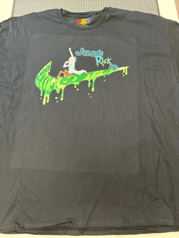 Just rick it 3XL-es fekete unisex póló 1