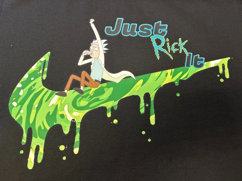 Just rick it 3XL-es fekete unisex póló 3