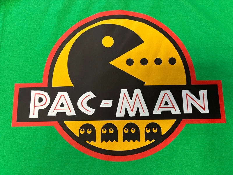 Pacman 3XL-es ír zöld unisex póló 3