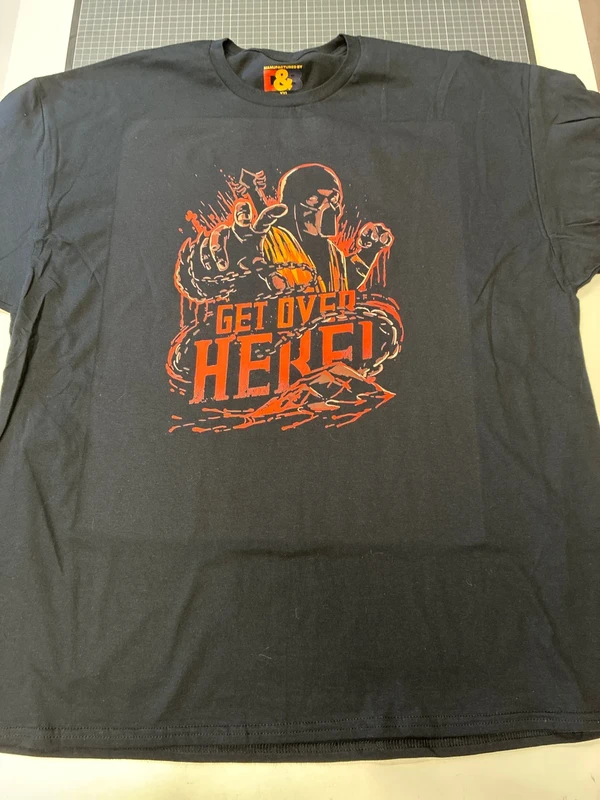 Mortal kombat Get over here XXL-es fekete unisex póló 1