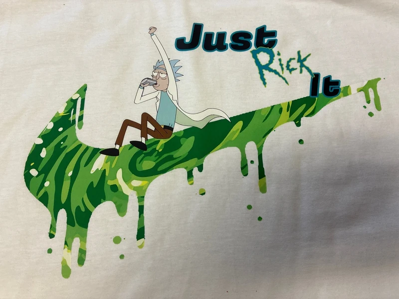 Just rick it 3XL-es fehér unisex póló 3