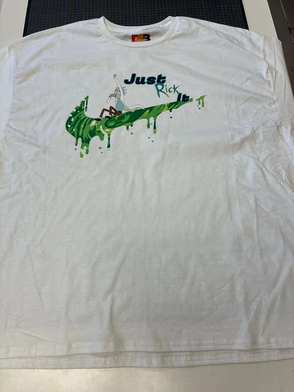 Just rick it 3XL-es fehér unisex póló 1