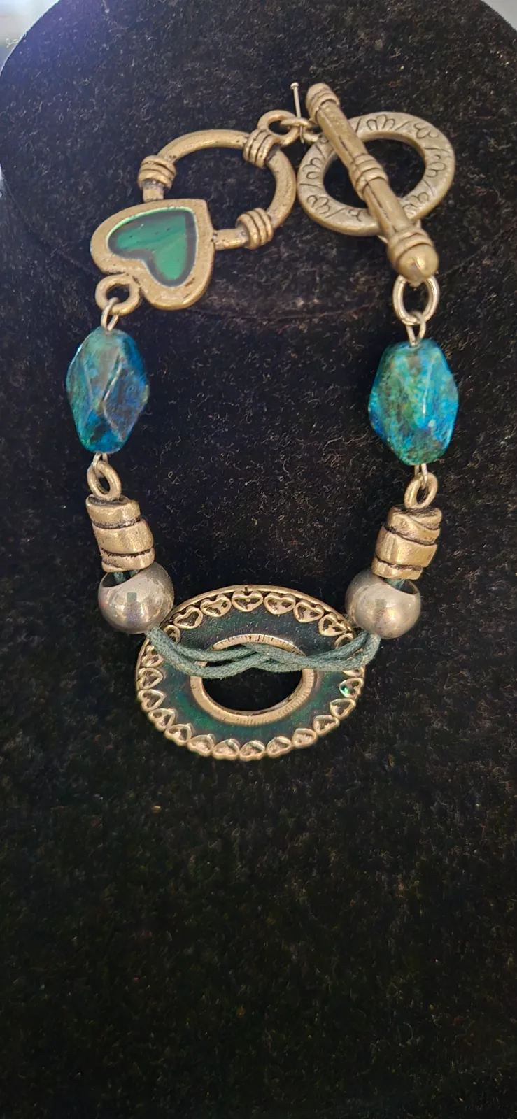Pulsera tonos verdes 1