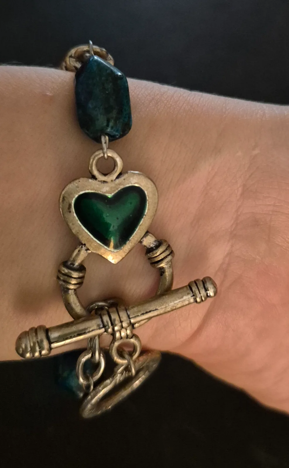 Pulsera tonos verdes 3