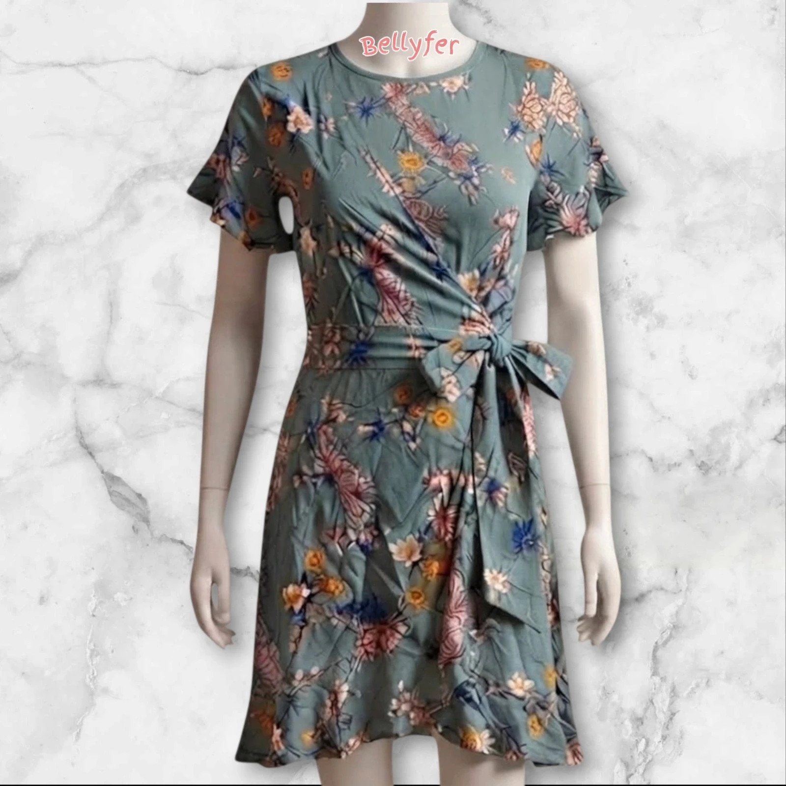 Vestido cruzado floral 1
