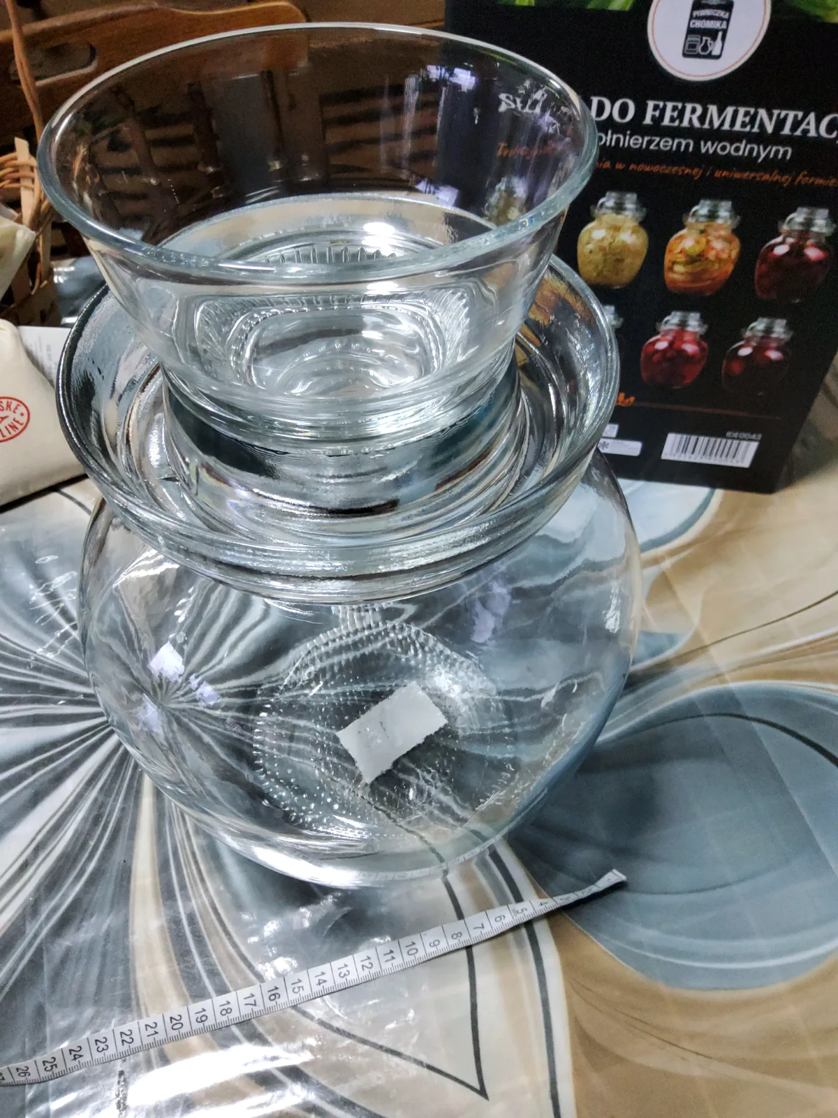 Új, 5,5 literes üveg uborka savanyításhoz, fermentáláshoz 3