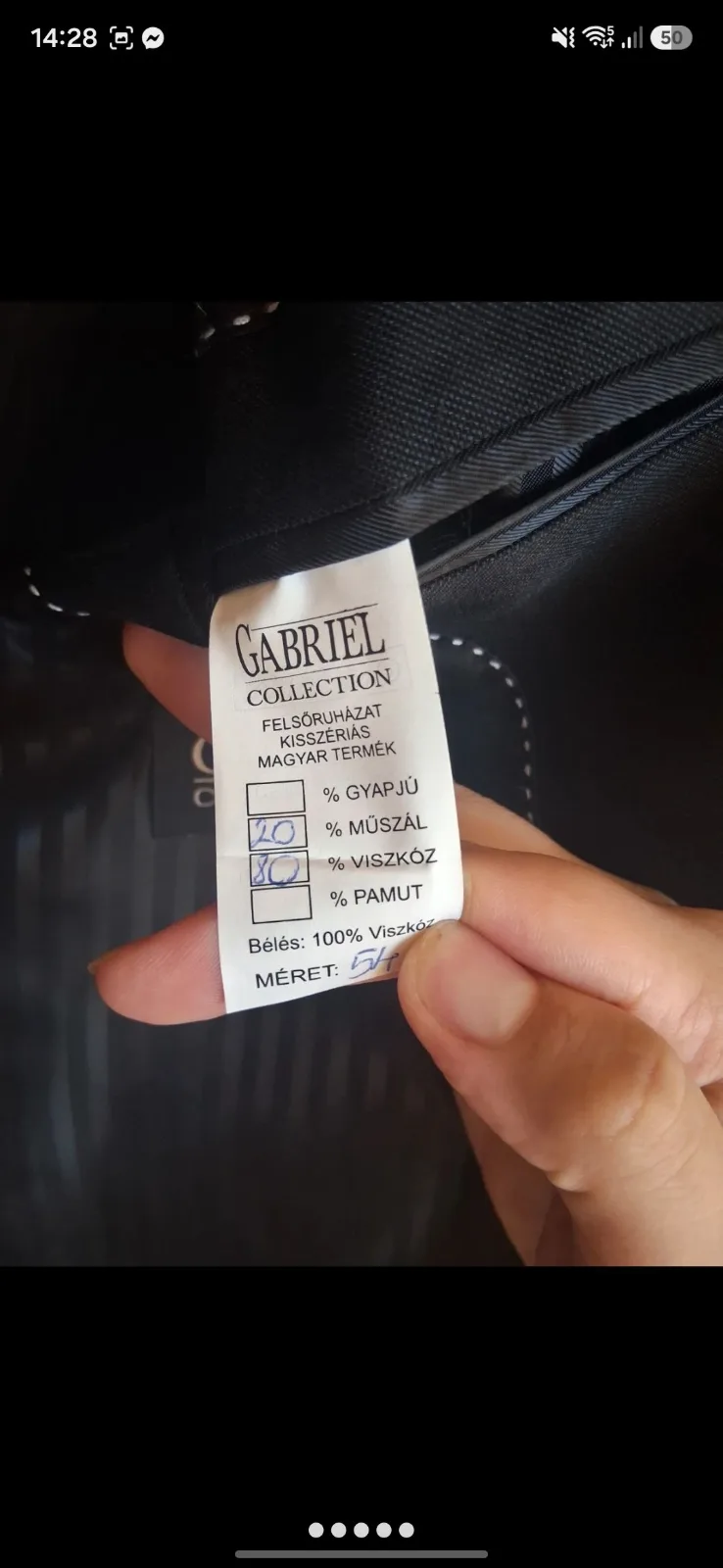 Férfi karcsúsított zakó 4