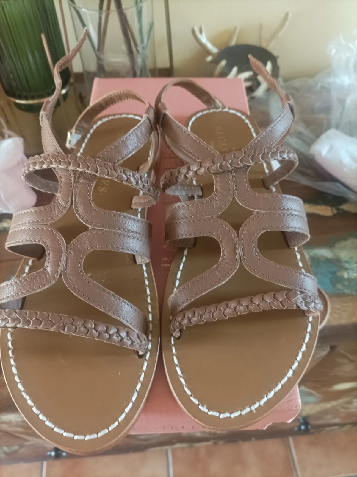 Sandalias piel les bagatelles 1