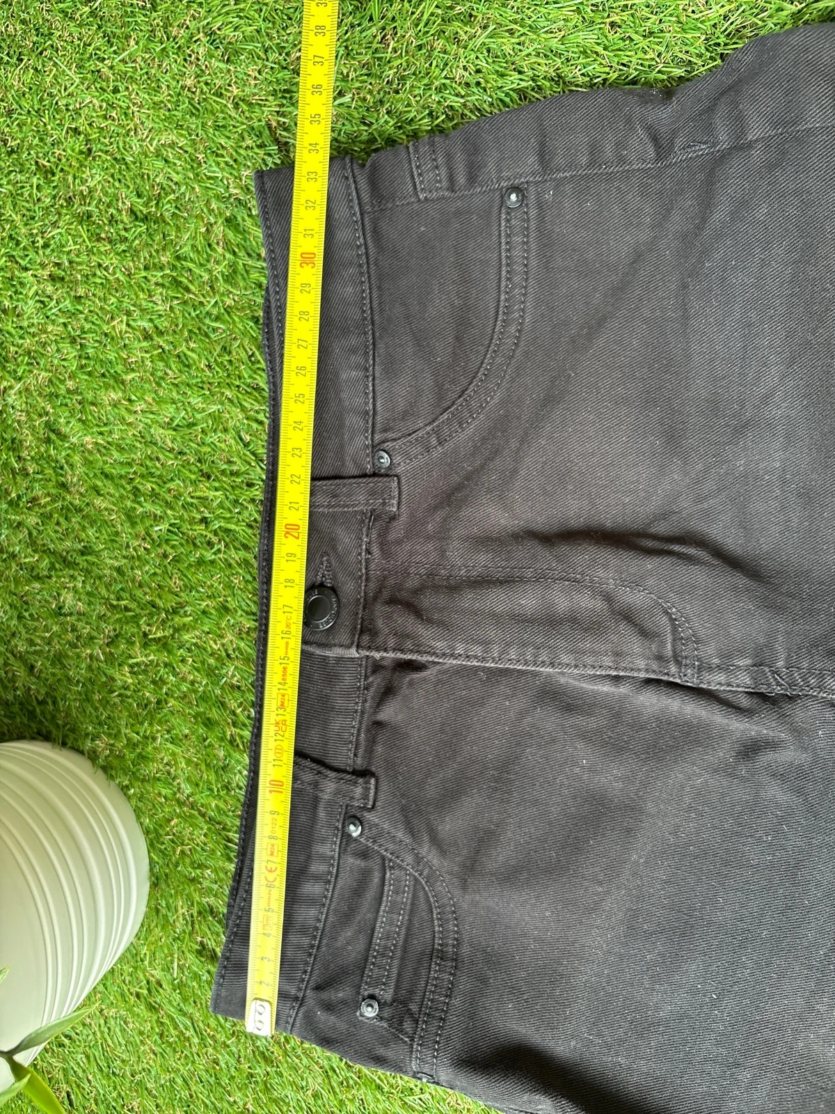 Fekete női farmer short 3
