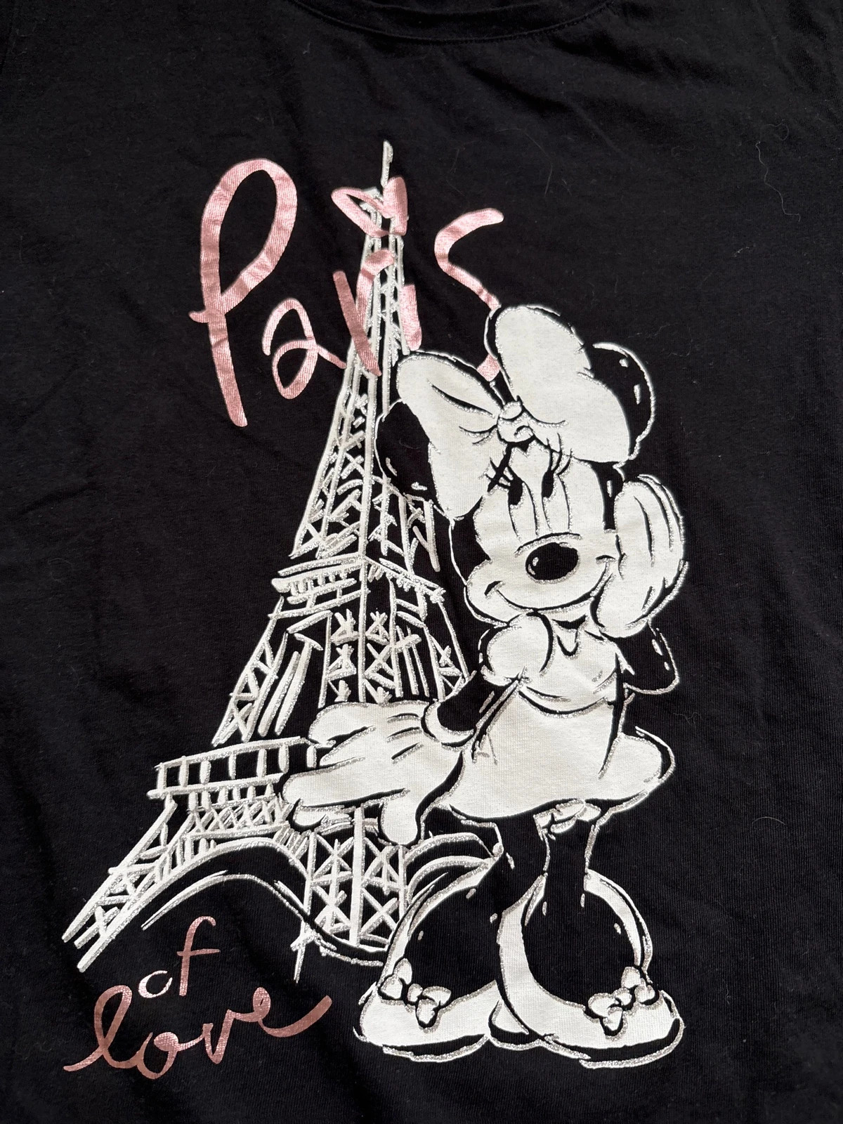 Fekete Minnie Mouse-s, Eiffel tornyos női póló 2