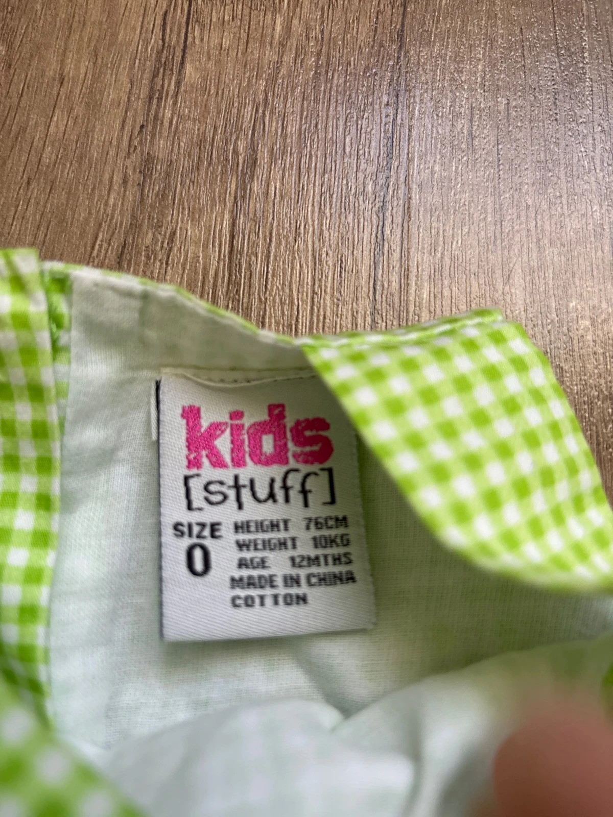 Pink-zöld kislány pamut ruha 2