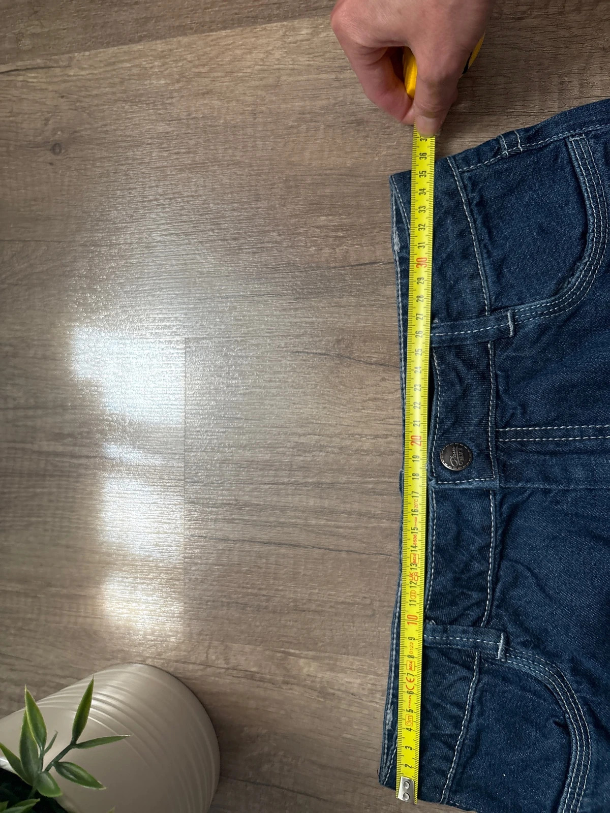Sötétkék lányka farmer Mini szoknya 4