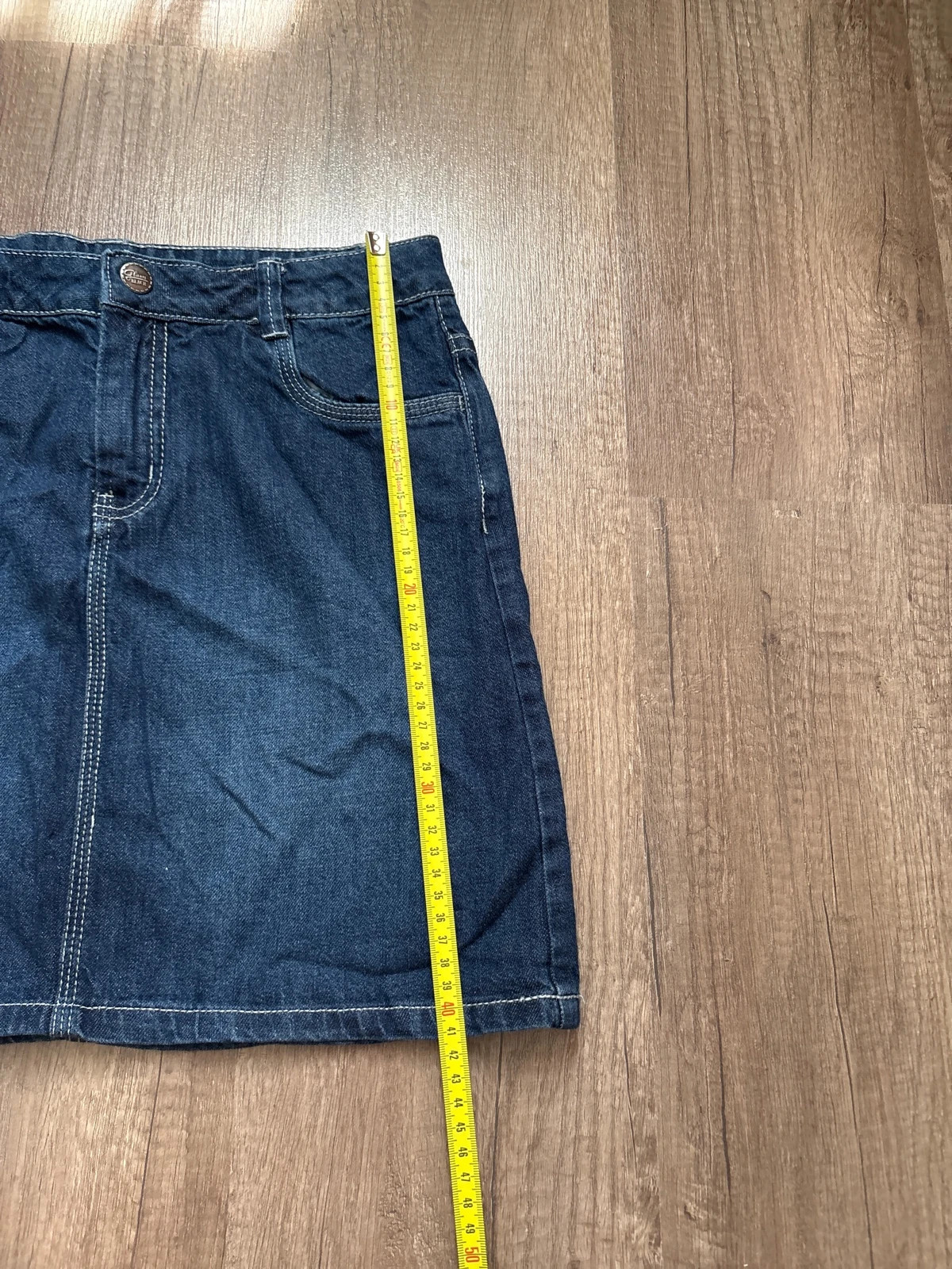 Sötétkék lányka farmer Mini szoknya 2