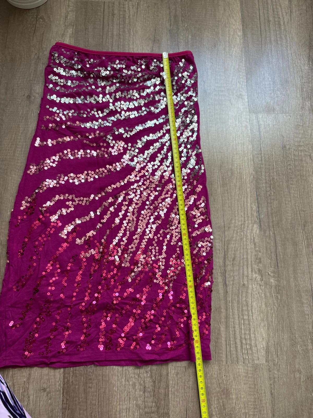 Flitteres magenta színű női felső/ruha 4