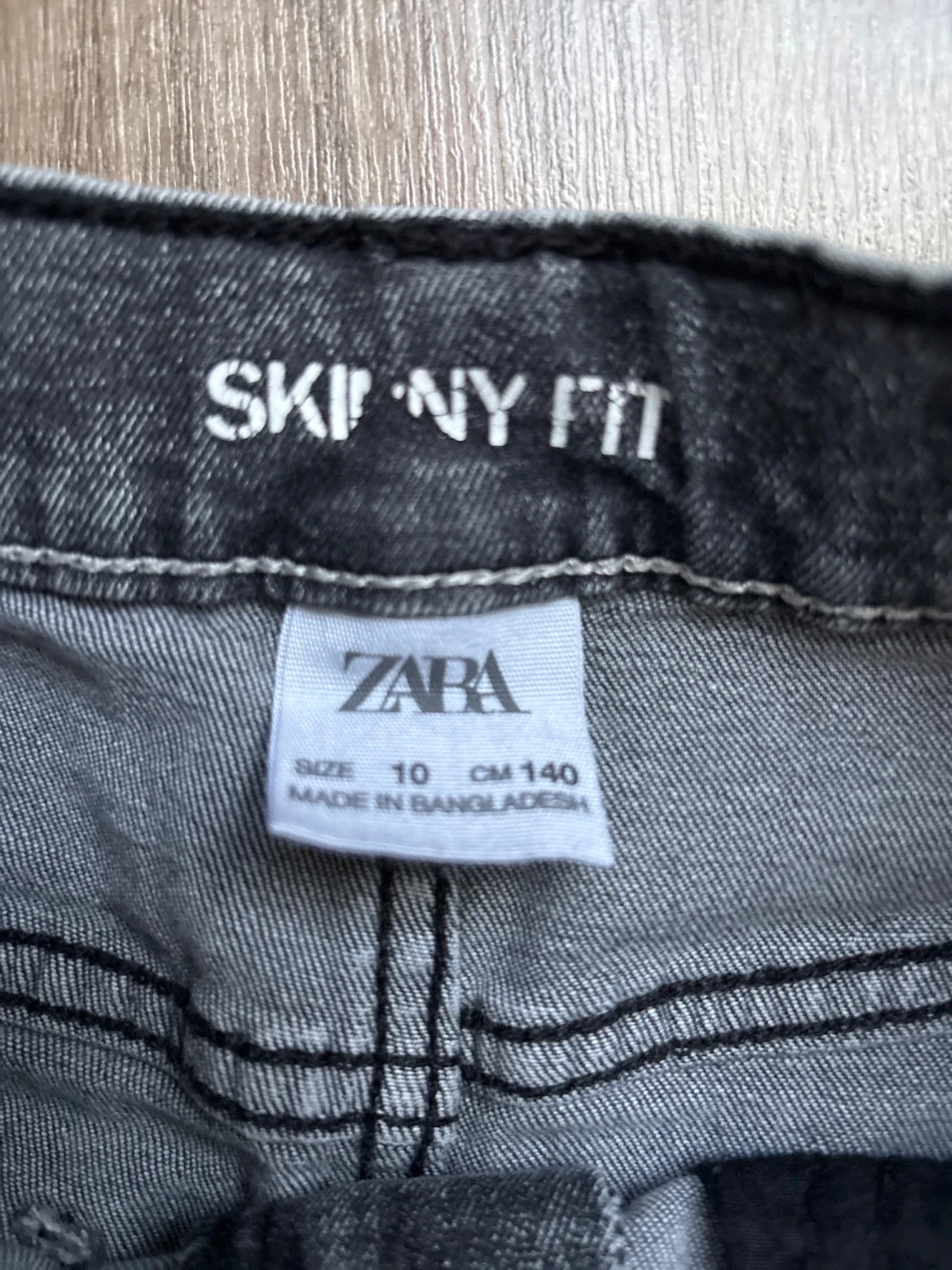 Zara Sötét szürke lány skinny fit farmer 2