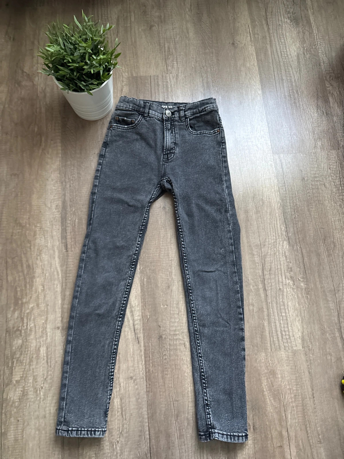 Zara Sötét szürke lány skinny fit farmer 1