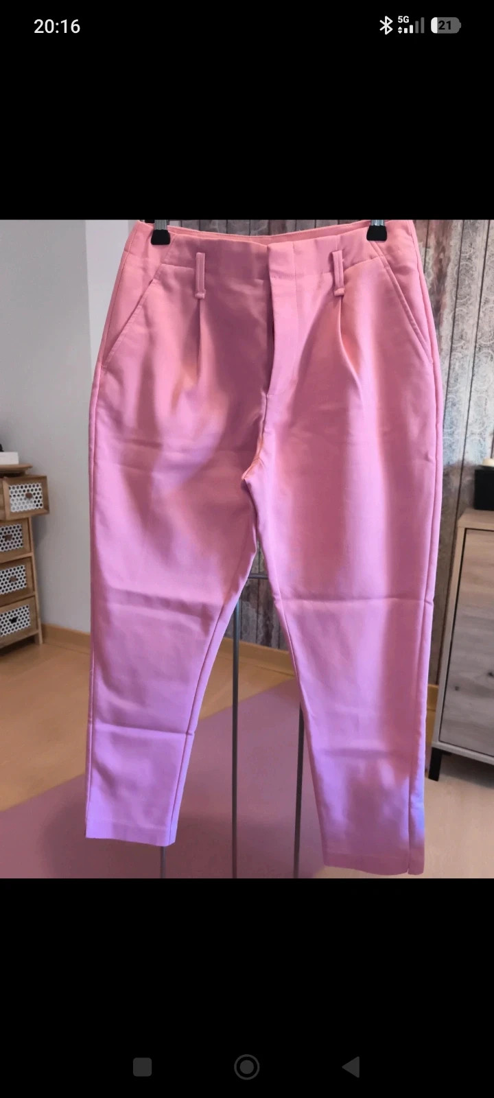 Pantalón pinzas vestir Bershka 2