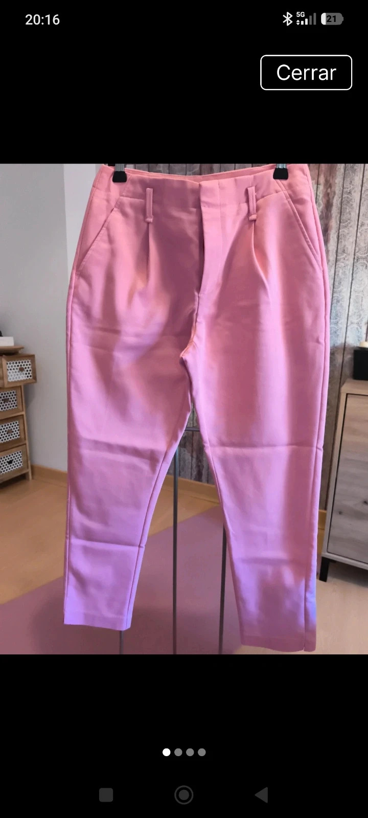 Pantalón pinzas vestir Bershka 1