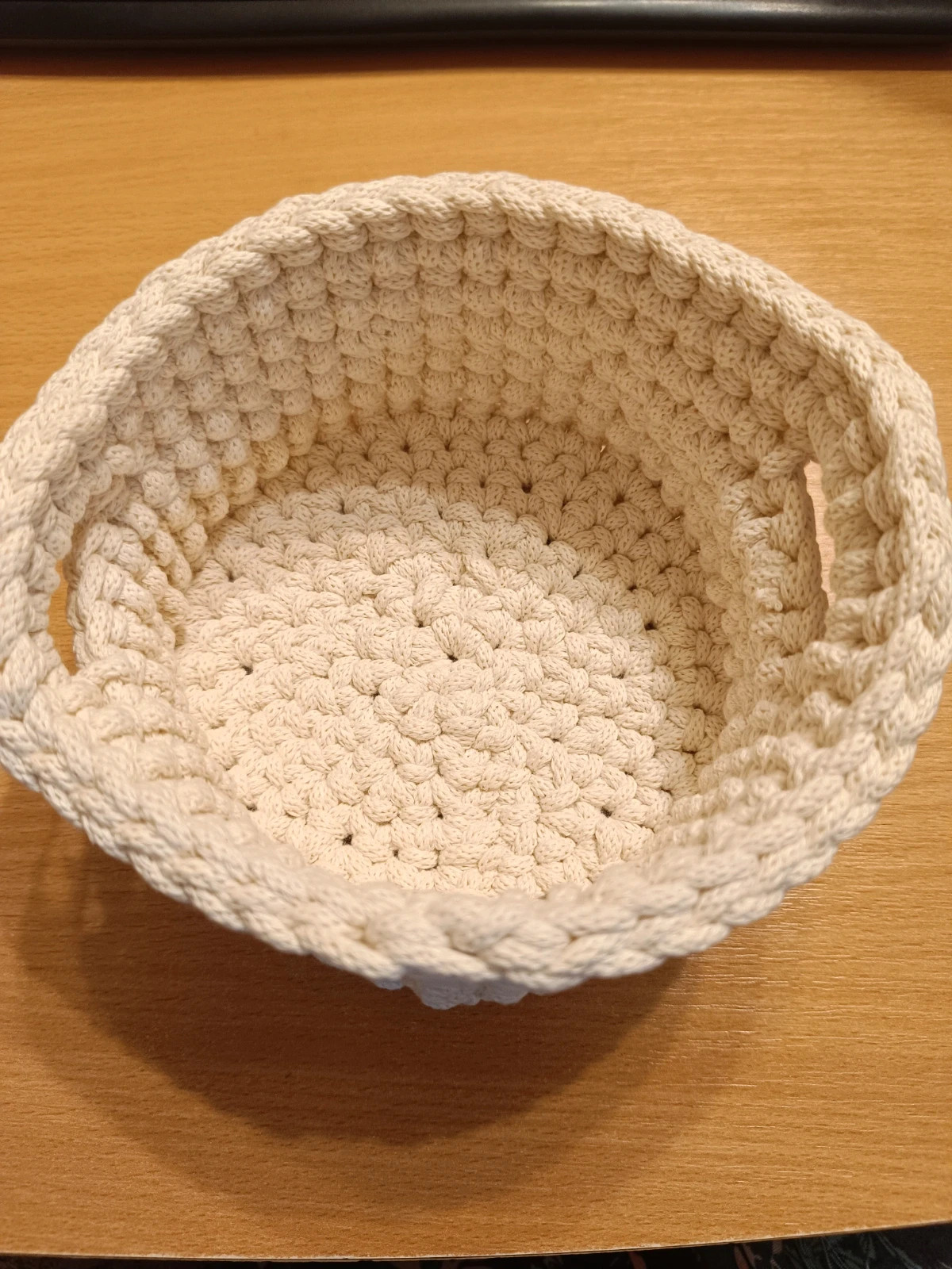 Horgolt füles kosárka 2