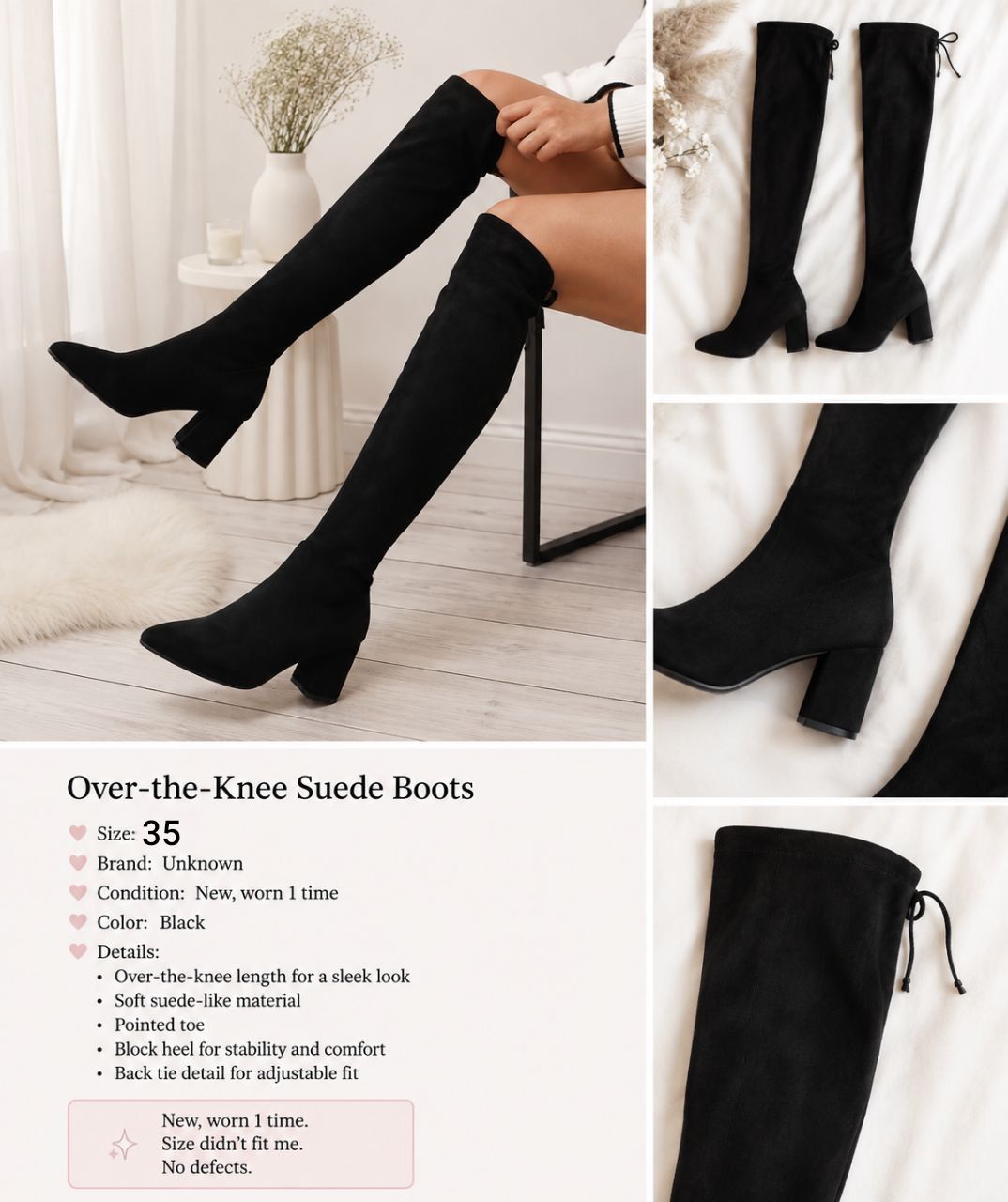 Over the knee boots 35 1