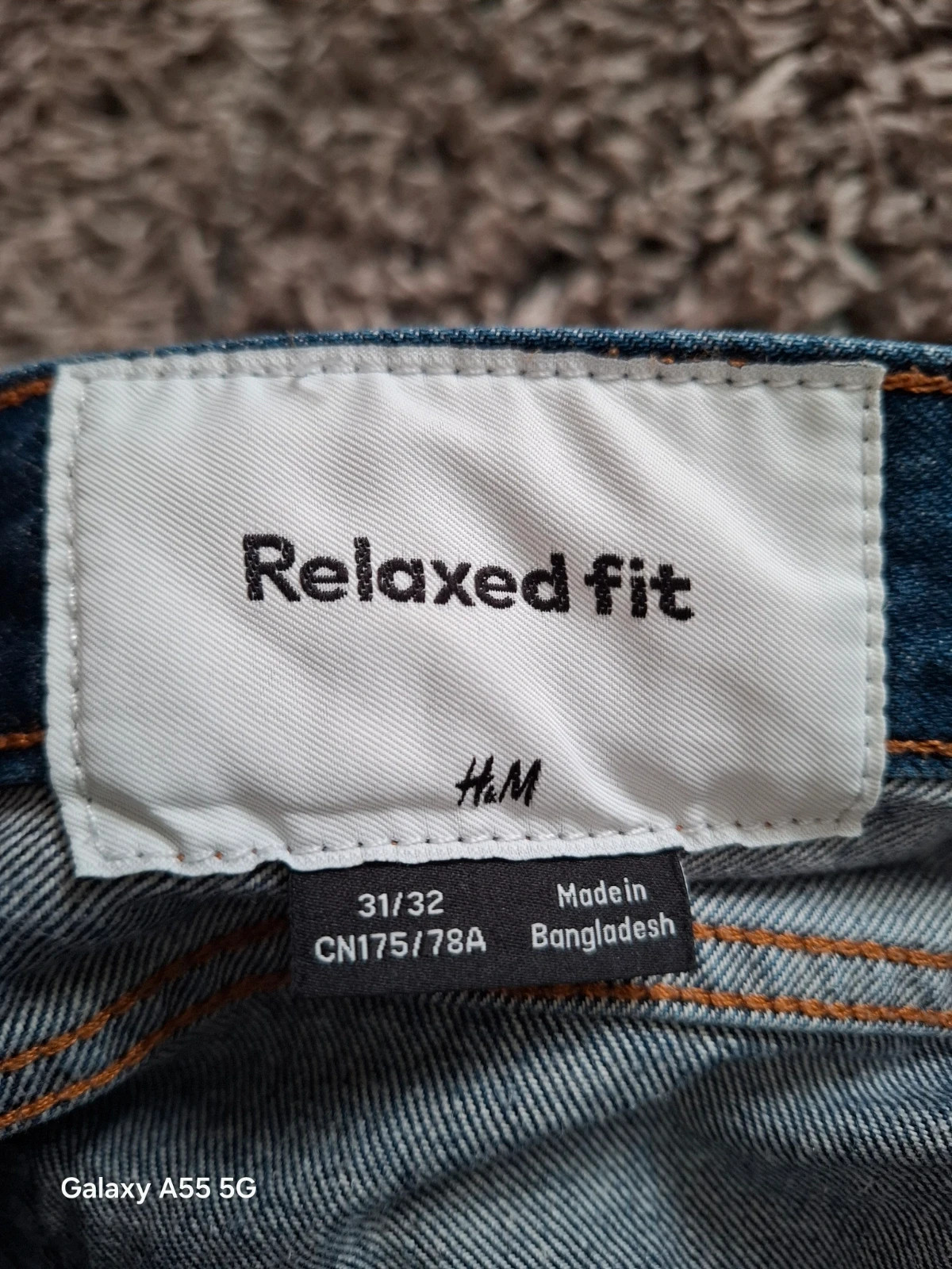 H&M Relaxed fit sötétkék farmernadrág (31/32) 3
