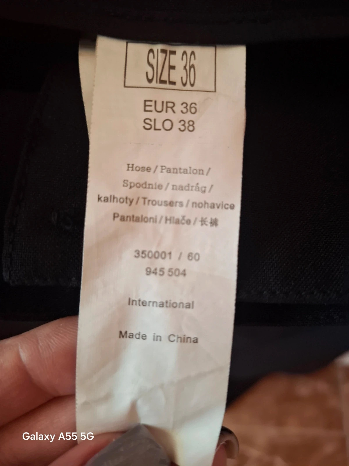 Fekete elegáns Orsay nadrág / 36 (S) 3