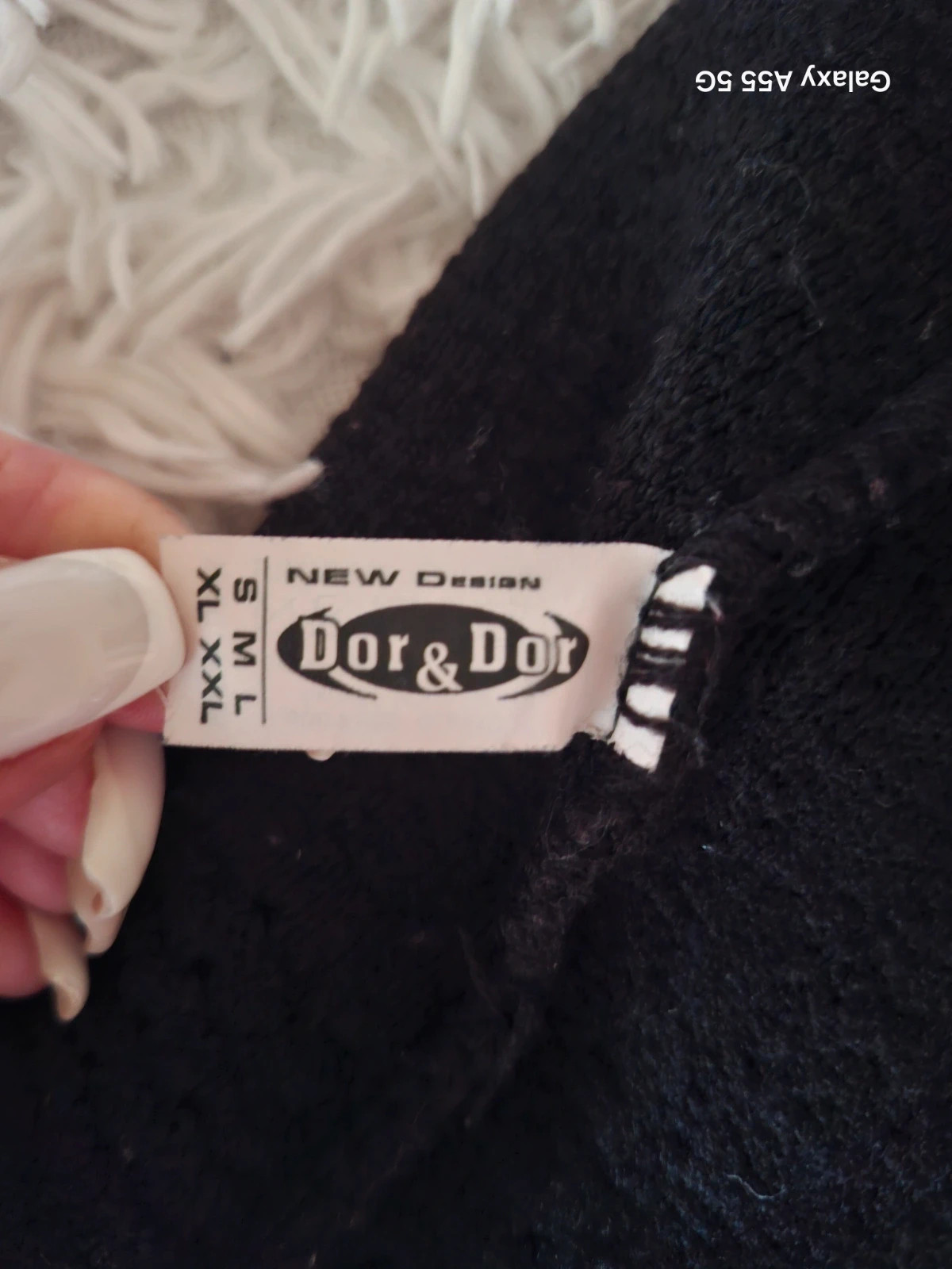 Fekete, vastagabb kötött ceruzaszoknya / mini szoknya (Dor & Dor, S-XXL) 3