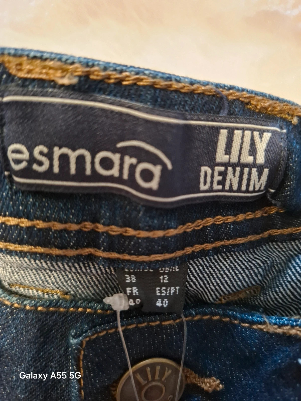 Új Esmara Lily Denim sötétkék női farmer / Jeans EUR 38. S- méretnek felel meg! 4