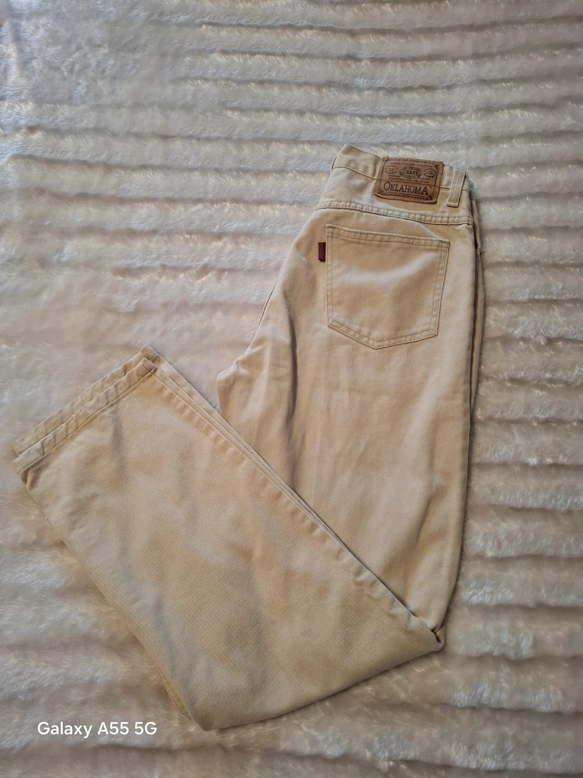 Vintage Oklahoma bézs farmer nadrág (W33 / L32) 1