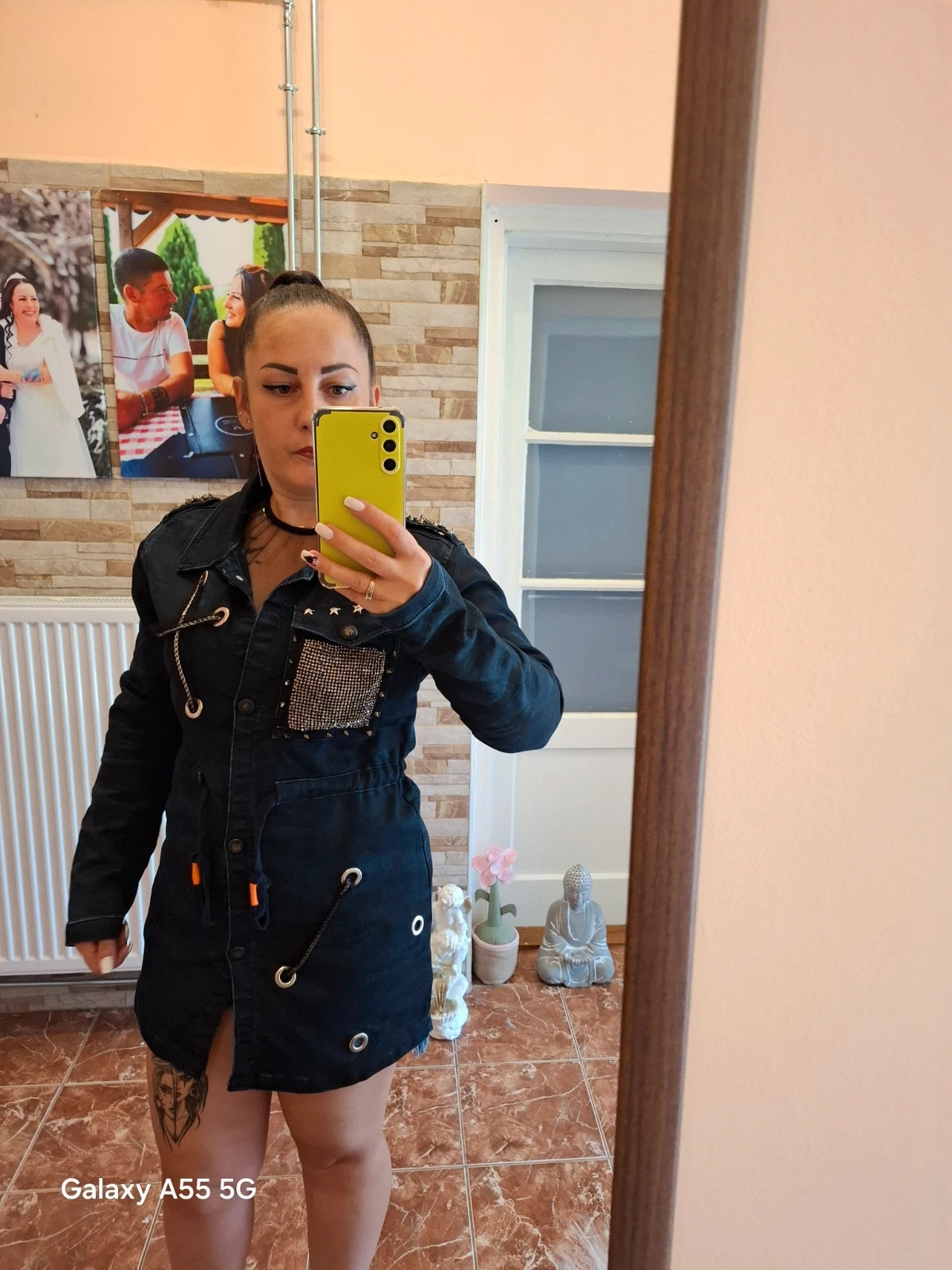 Cipo & Baxx extravagáns terepmintás kabát / parka (S) 1