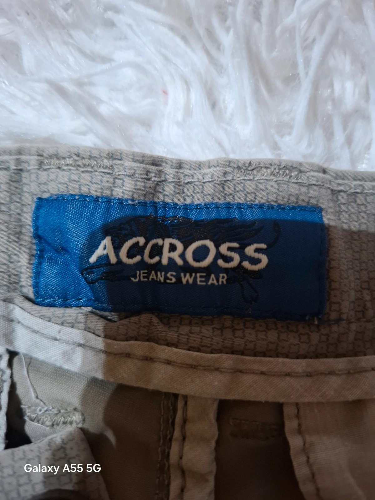 Accross bézs mintás férfi rövidnadrág / bermuda 4