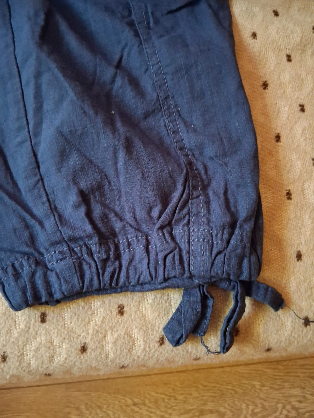 Timeout low waist sötétkék vékony pamutvászon jogger nadrág 3