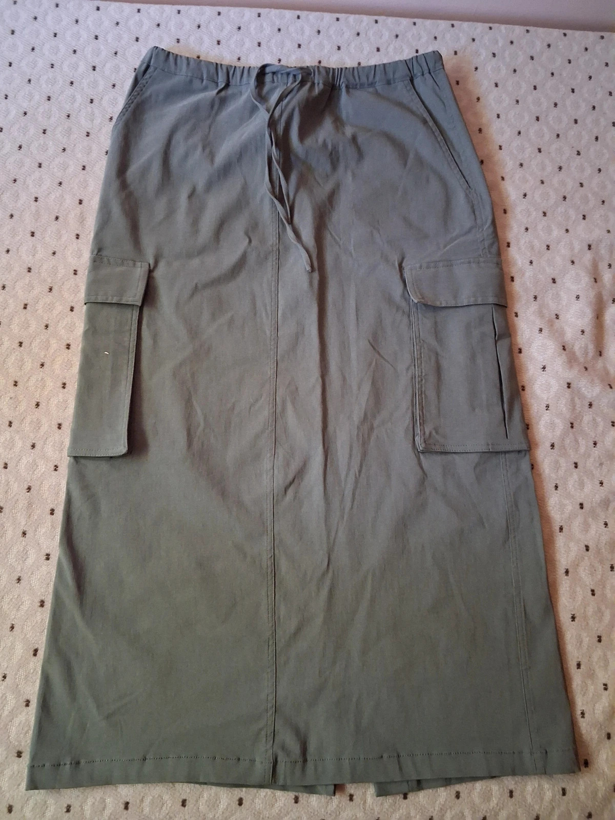 LeGer by Lena Gercke khaki cargo gumisderekú midi szoknya (nagyon rugalmas, viszkóz, M-es) 1