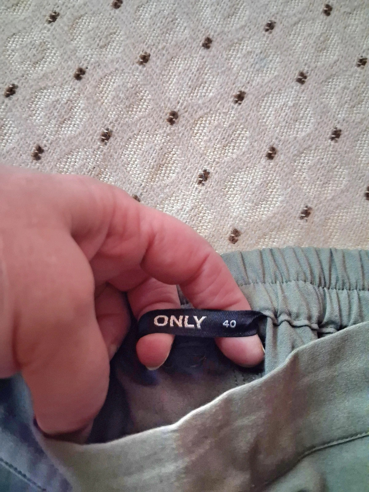 Only gumisderekú bőszárú capri nadrág 4