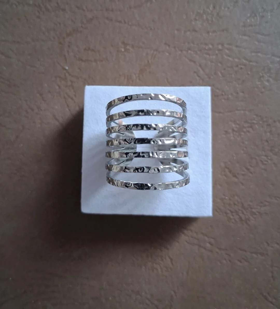 Anillo ancho mujer ajustable 1
