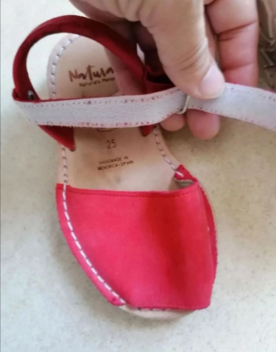 Abarca roja unisex Naturals Menorca 3