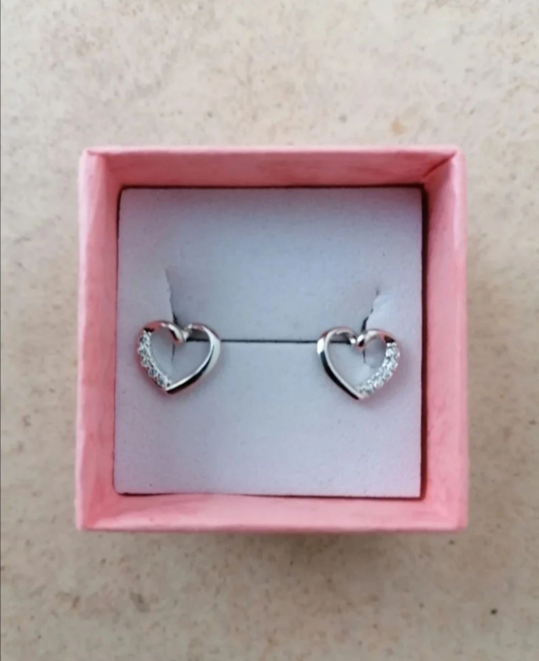 Pendientes corazon mujer plata 1