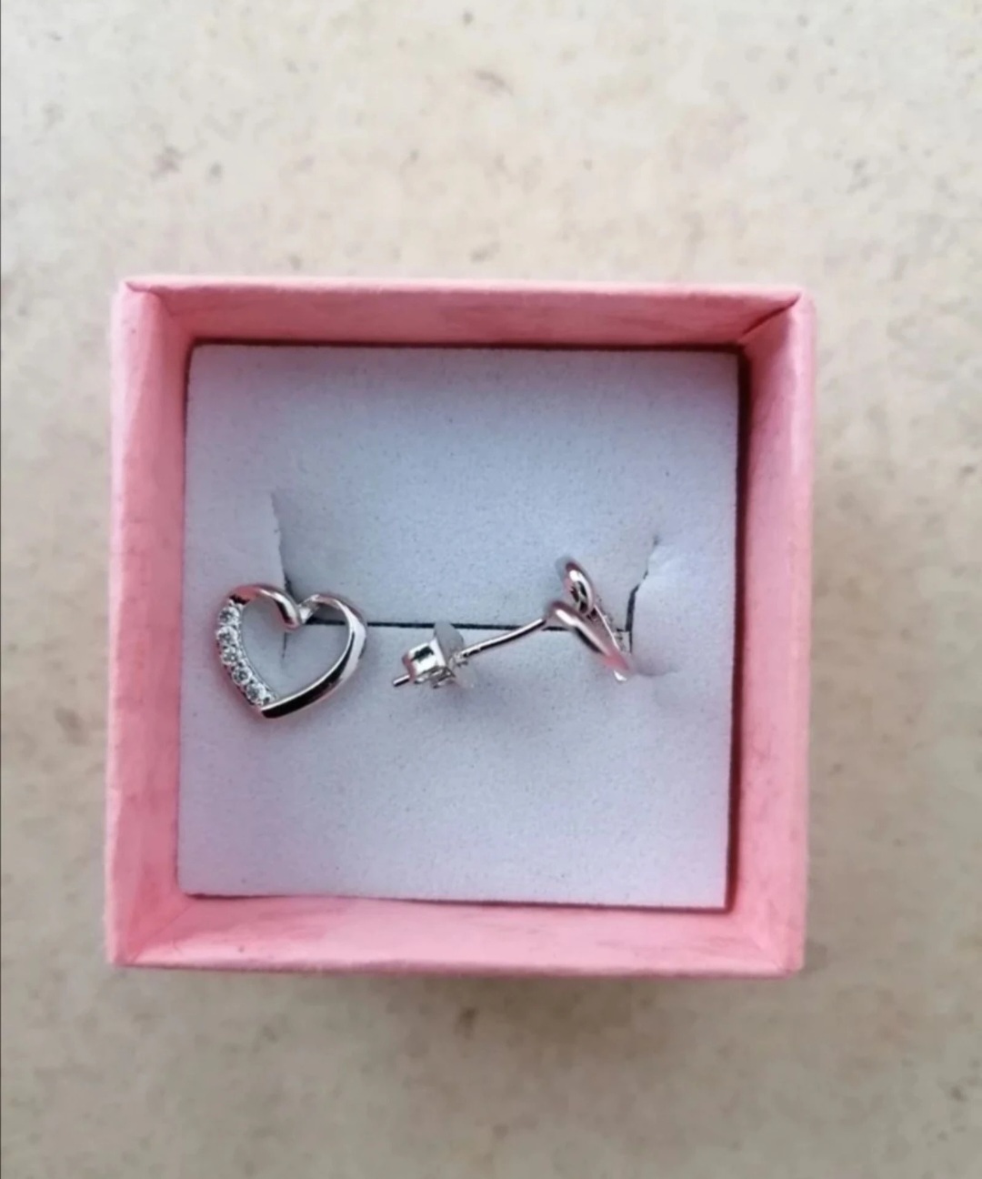 Pendientes corazon mujer plata 2