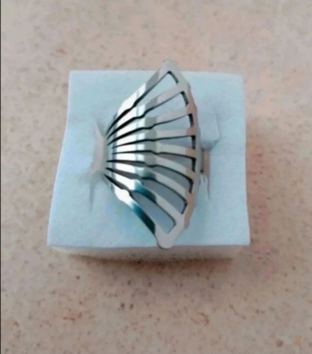 Anillo mujer en acero 1