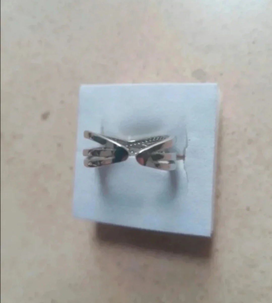Anillo ajustable mujer plata 3