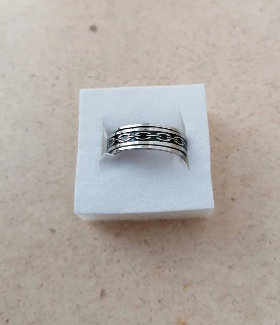 Anillo giratorio unisex acero 1