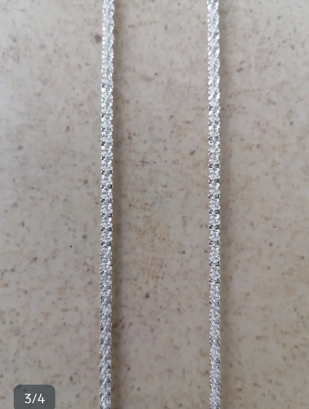 Cadena con colgante circonita en plata 3